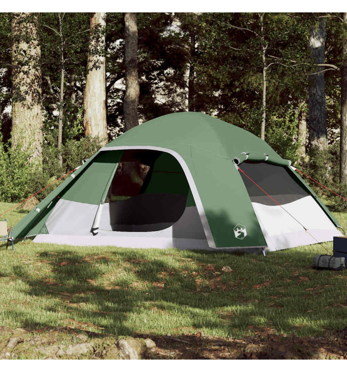 Tente familiale à dôme 6 personnes vert imperméable | Mobilier & Déco