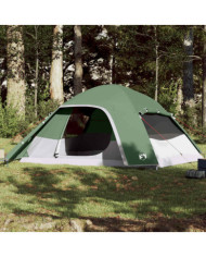 Tente familiale à dôme 6 personnes vert imperméable | Mobilier & Déco
