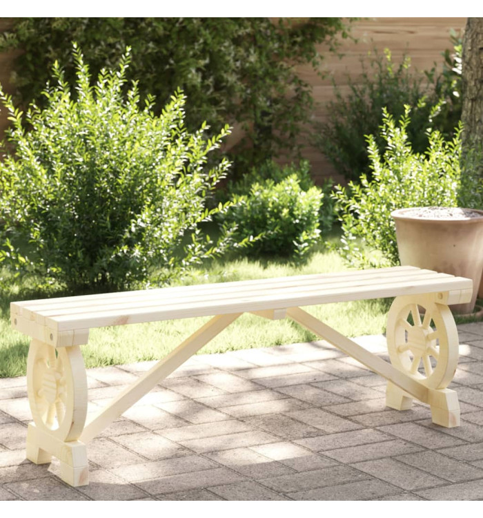 Banc de jardin 115 cm bois de sapin massif | Mobilier & Déco