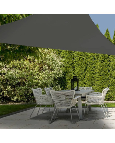 ProGarden Toile d'ombrage 3x3x3 m gris triangulaire | Mobilier & Déco