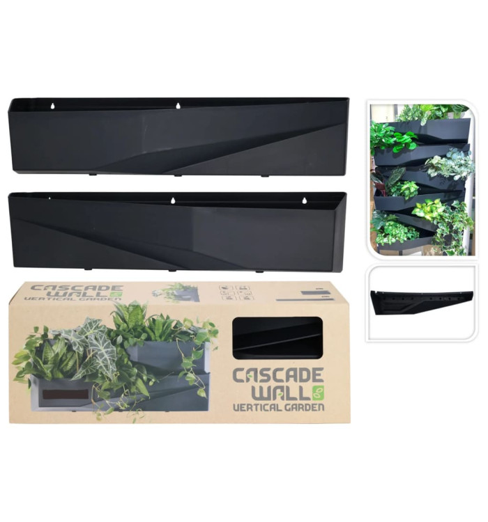 ProGarden Jardinière en cascade pour mur de jardin 2 pcs anthracite | Mobilier & Déco