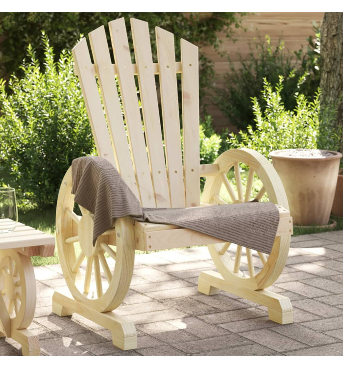 Chaise de jardin Adirondack bois de sapin massif | Mobilier & Déco
