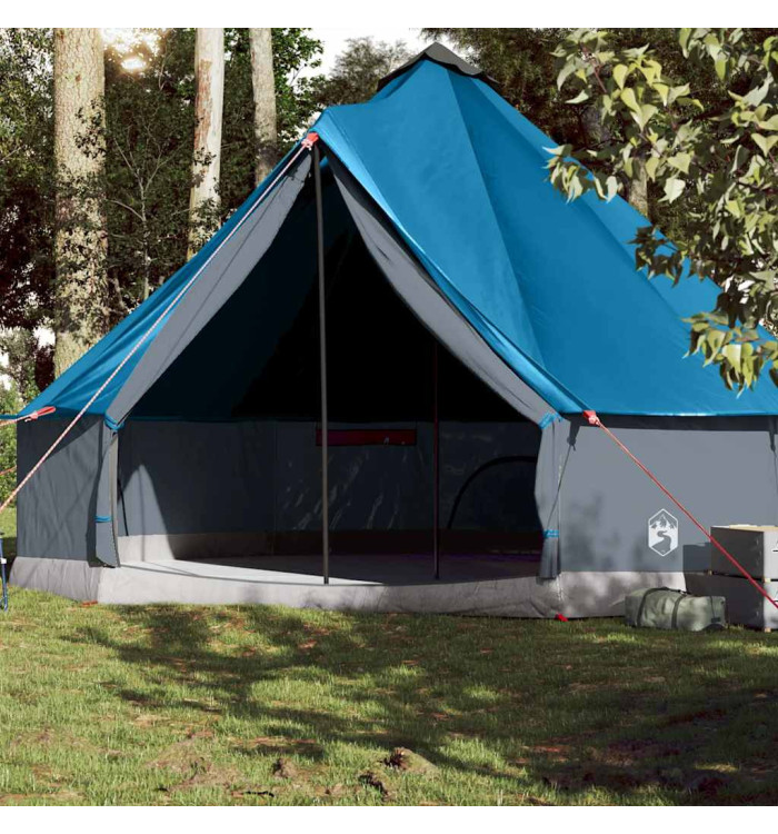 Tente familiale tipi 10 personnes bleu imperméable | Mobilier & Déco