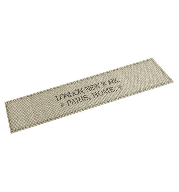 Tapis de cuisine lavable imprimé Home capitales 60x300 cm | Mobilier & Déco