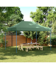 Tente de réception pliable escamotable vert 410x279x315 cm | Mobilier & Déco