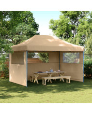Tente de réception pliable escamotable avec 3 parois latérales | Mobilier & Déco
