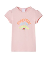 T-shirt pour enfants rose clair 128 | Mobilier & Déco