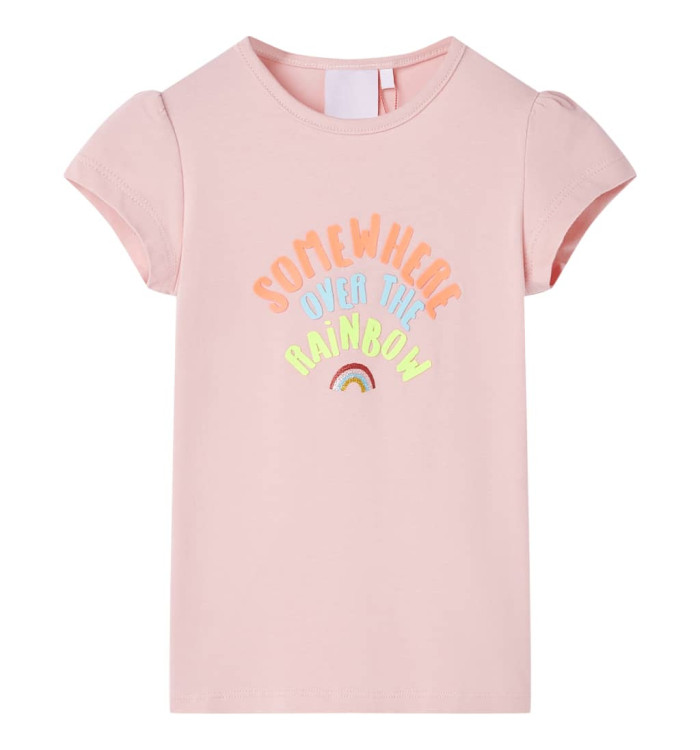 T-shirt pour enfants rose clair 104 | Mobilier & Déco