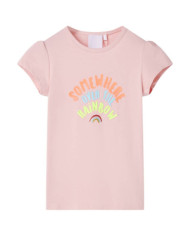 T-shirt pour enfants rose clair 104 | Mobilier & Déco