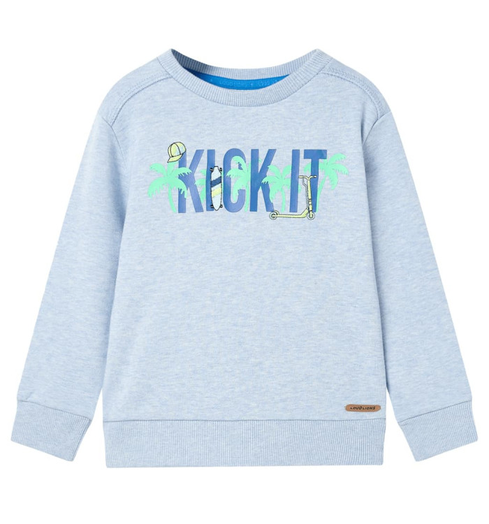 Sweatshirt pour enfants mélange bleu pâle 116 | Mobilier & Déco