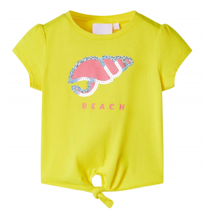 T-shirt pour enfants jaune 104 | Mobilier & Déco