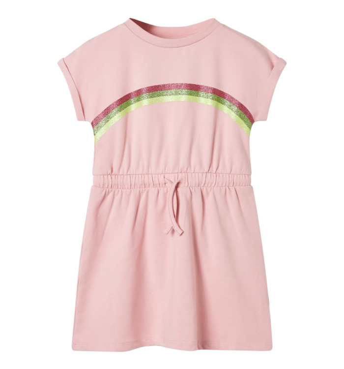 Robe pour enfants avec cordon de serrage rose clair 104 | Mobilier & Déco