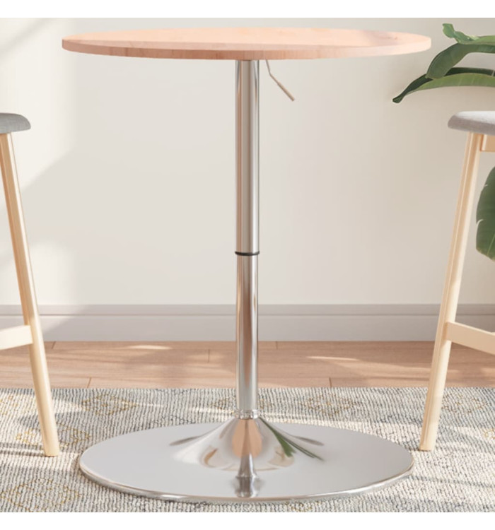 Table de bar Ø60x89,5 cm bois massif de hêtre | Mobilier & Déco