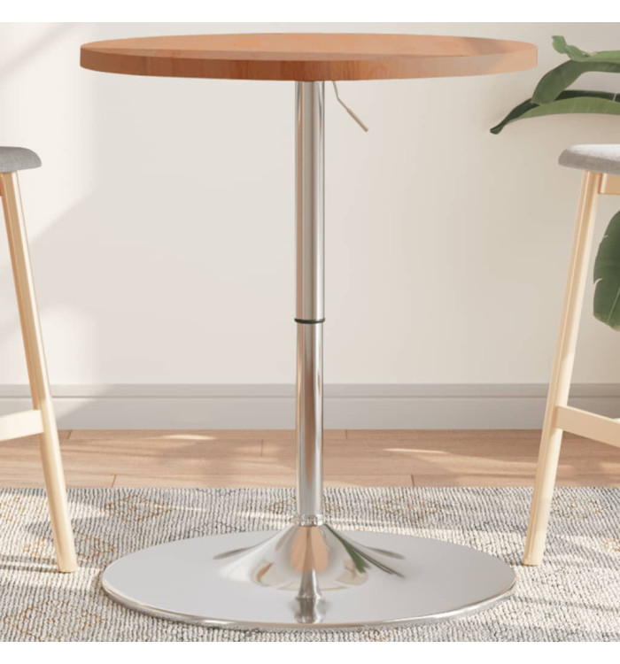 Table de bar Ø60x90,5 cm bois massif de hêtre | Mobilier & Déco