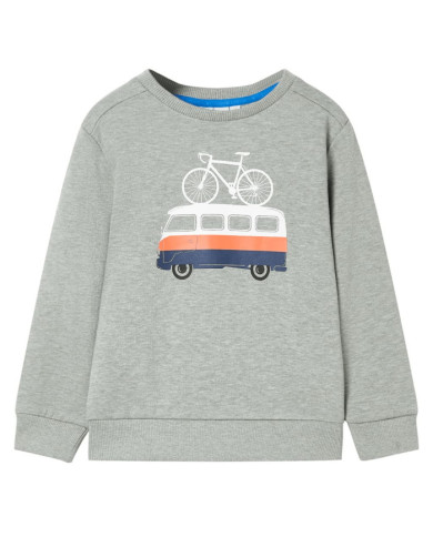 Sweatshirt pour enfants mélange kaki clair 116 | Mobilier & Déco
