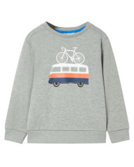 Sweatshirt pour enfants mélange kaki clair 116 | Mobilier & Déco