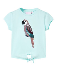 T-shirt pour enfants aqua clair 92 | Mobilier & Déco