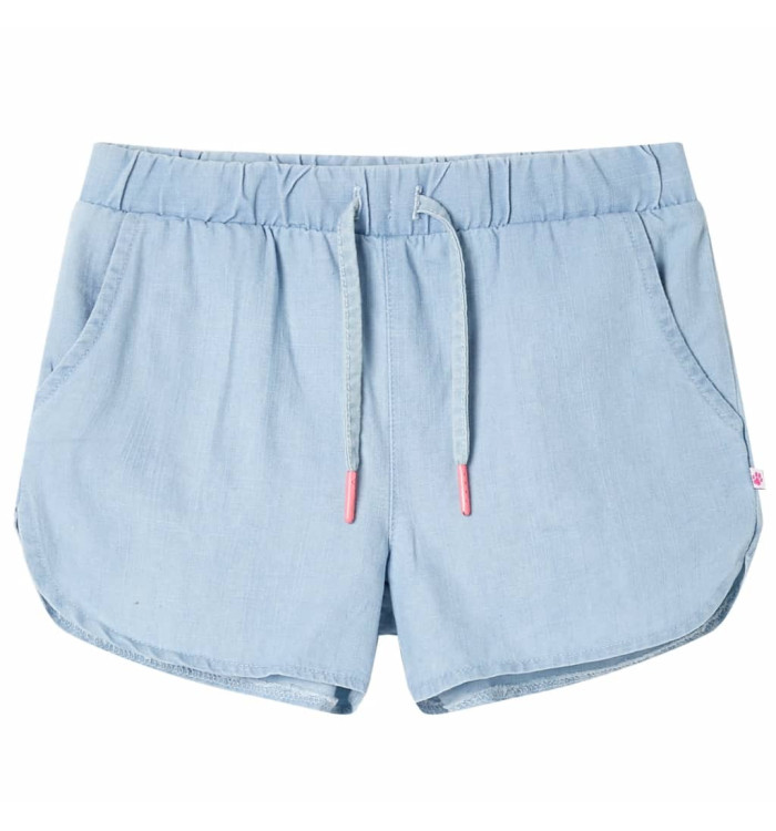 Short pour enfants bleu denim doux 128 | Mobilier & Déco
