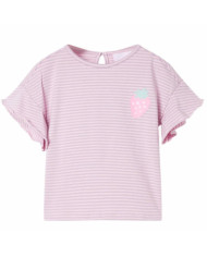 T-shirt enfants avec manches à volants lila 140 | Mobilier & Déco