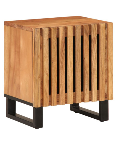 Table de chevet 40x34x46 cm bois d'acacia massif | Mobilier & Déco