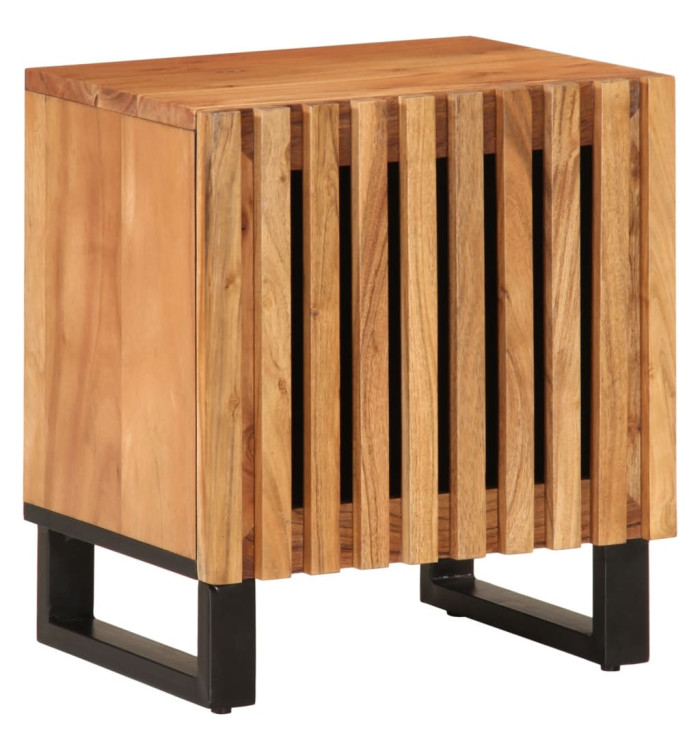 Table de chevet 40x34x46 cm bois d'acacia massif | Mobilier & Déco
