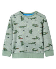 Sweatshirt pour enfants mélange kaki clair 92 | Mobilier & Déco