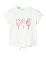 T-shirt pour enfants écru 116 | Mobilier & Déco