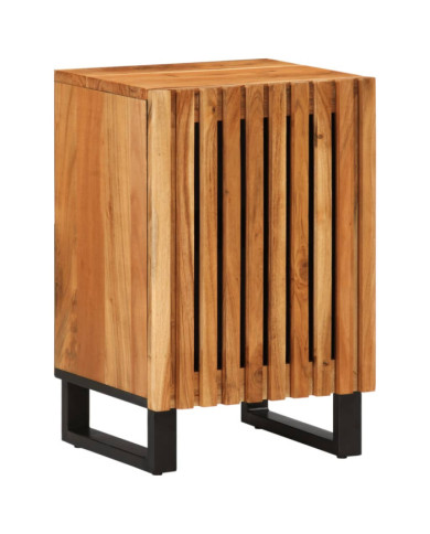 Armoire de salle de bain 38x34x58 cm bois massif d'acacia | Mobilier & Déco
