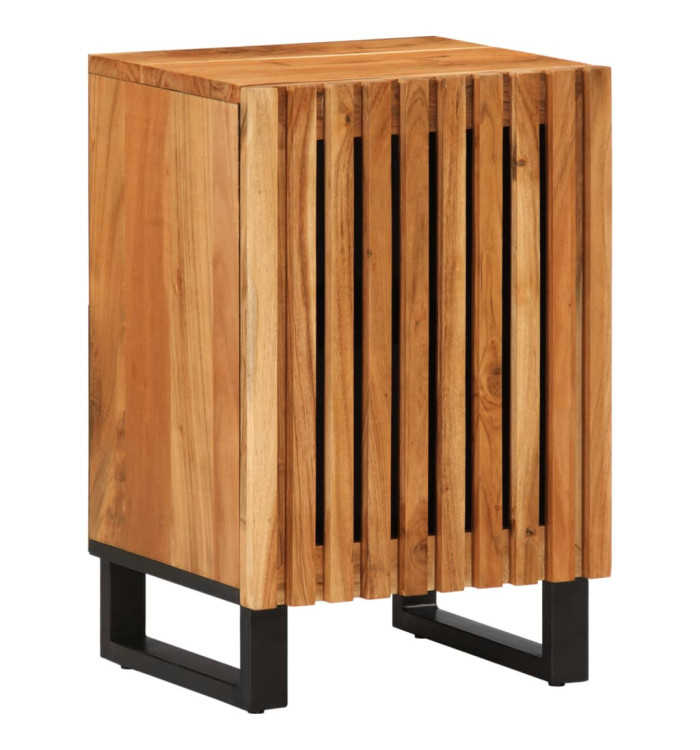 Armoire de salle de bain 38x34x58 cm bois massif d'acacia | Mobilier & Déco