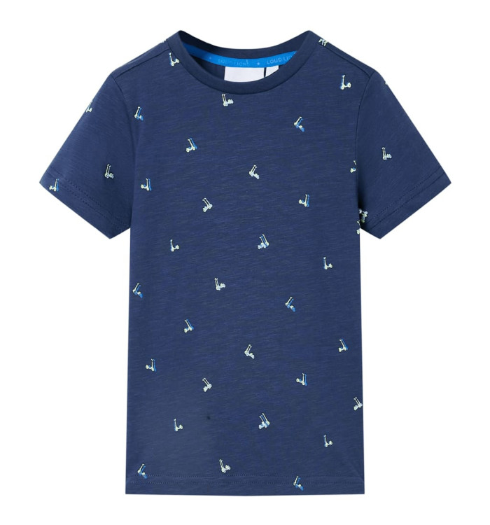 T-shirt pour enfants bleu foncé 104 | Mobilier & Déco