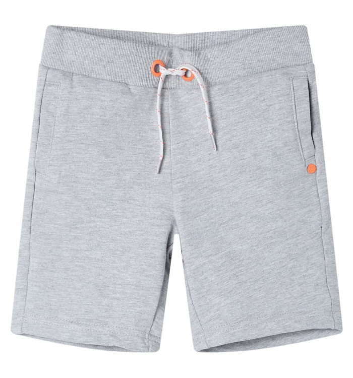 Short pour enfants avec cordon de serrage gris 140 | Mobilier & Déco