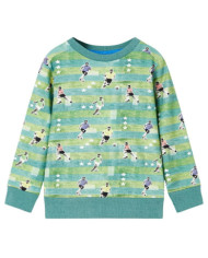 Sweatshirt pour enfants mélange vert clair 116 | Mobilier & Déco