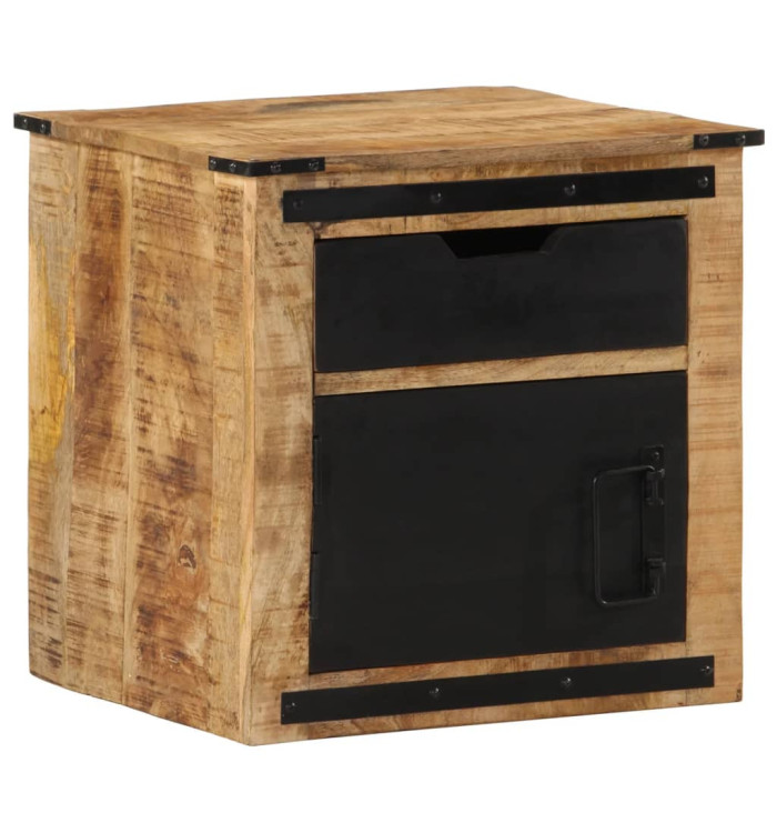 Table de chevet 45x40x45 cm bois de manguier massif | Mobilier & Déco