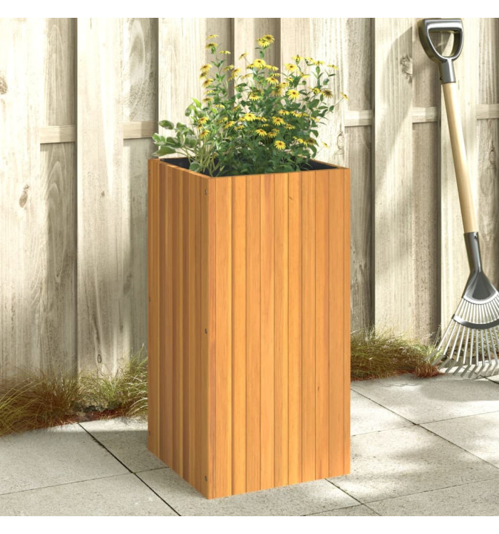 Jardinière 45x45x90 cm bois massif d'acacia | Mobilier & Déco