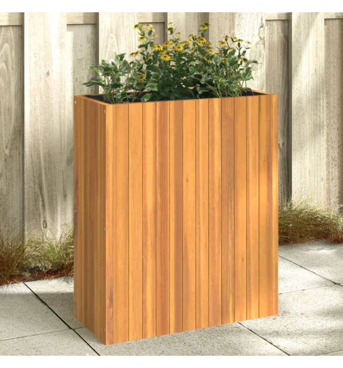 Jardinière 59x27,5x70 cm bois massif d'acacia | Mobilier & Déco