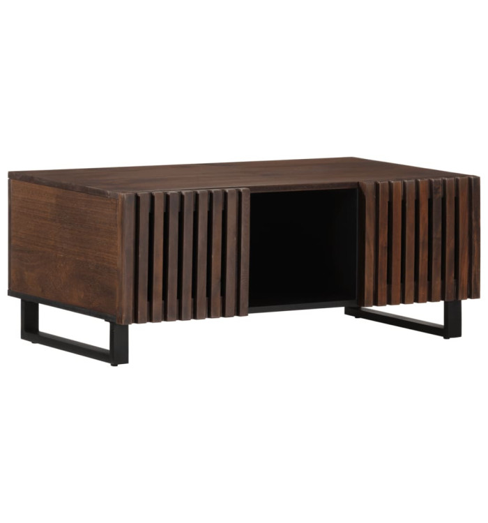 Table basse marron 100x55x40 cm bois de manguier massif | Mobilier & Déco