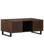 Table basse marron 100x55x40 cm bois de manguier massif | Mobilier & Déco