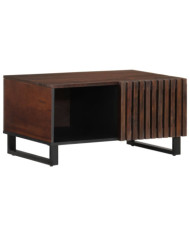 Table basse marron 80x51x40 cm bois de massif manguier | Mobilier & Déco