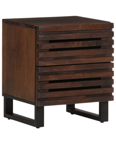 Table de chevet 40x34x46 cm bois de manguier massif | Mobilier & Déco