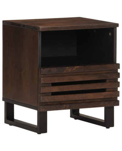 Table de chevet 40x34x46 cm bois de manguier massif | Mobilier & Déco
