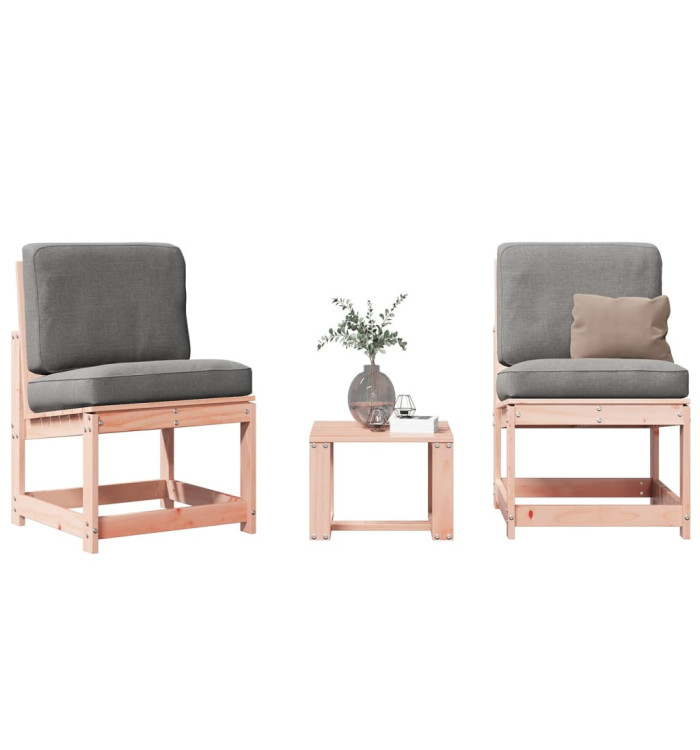 Salon de jardin 3 pcs bois massif douglas | Mobilier & Déco