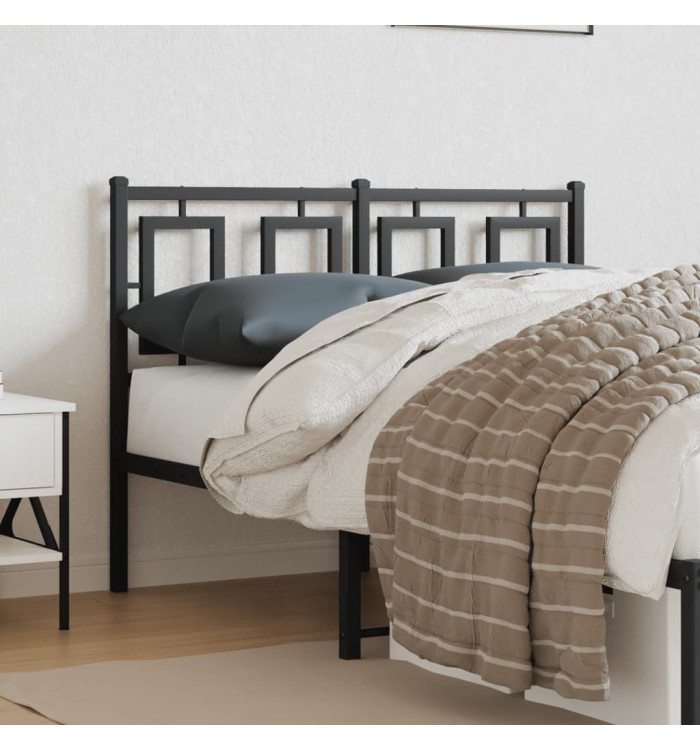 Tête de lit métal noir 120 cm | Mobilier & Déco
