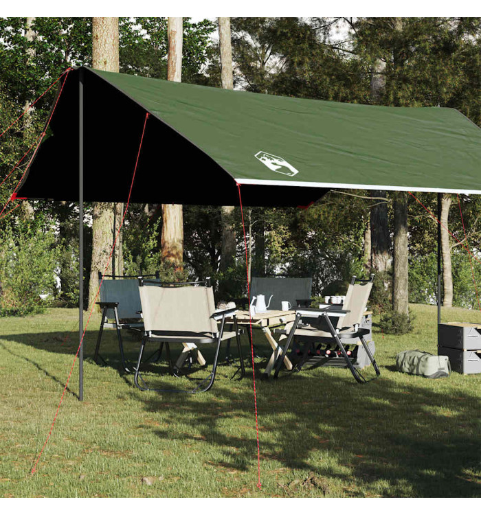 Bâche de camping vert 460x305x210 cm imperméable | Mobilier & Déco