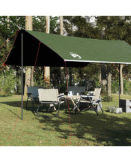 Bâche de camping vert 460x305x210 cm imperméable | Mobilier & Déco