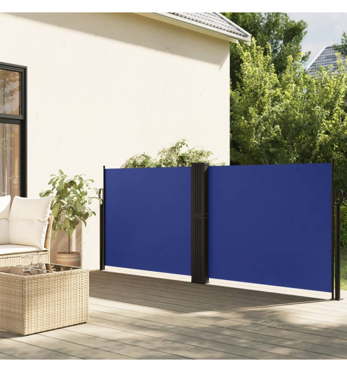 Auvent latéral rétractable bleu 100x1000 cm | Mobilier & Déco
