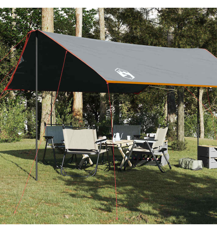 Bâche de camping orange 460x305x210 cm imperméable | Mobilier & Déco