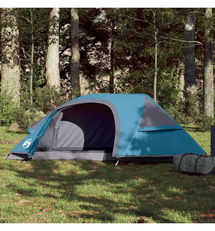 Tente de camping à dôme 1 personne bleu imperméable | Mobilier & Déco