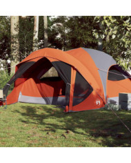 Tente de cabine familiale 6 personnes gris orange imperméable | Mobilier & Déco