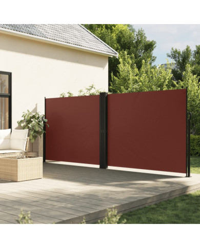 Auvent latéral rétractable marron 180x600 cm | Mobilier & Déco