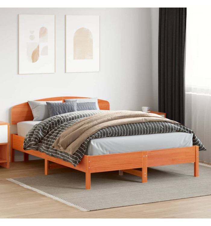 Tête de lit cire marron 160 cm bois massif de pin | Mobilier & Déco